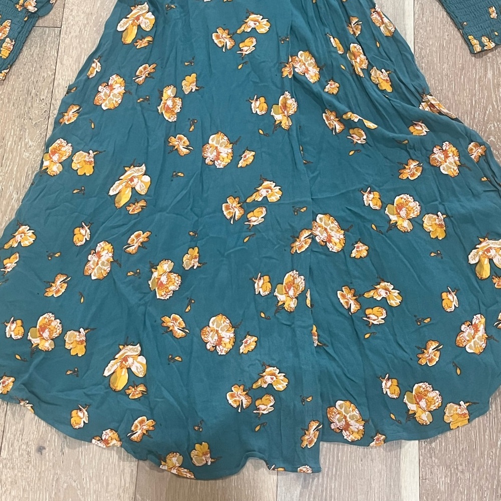 Free People So Sweetly Green Midi Dress - Picture 3 of 9